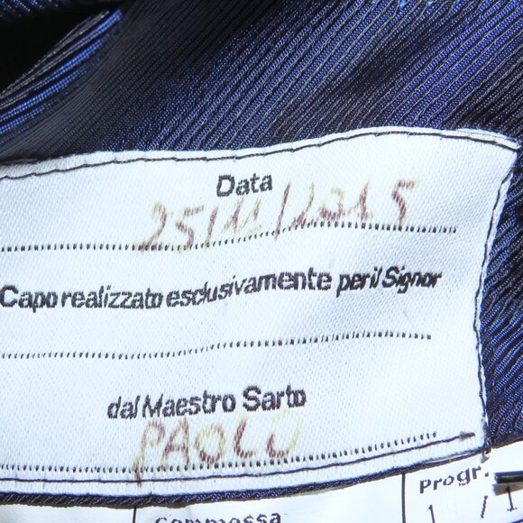 Tincati x Partenopea Bespoke Pale Green HBone Cashmere Two Button Sport Coat 44L - Picture 13 of 15